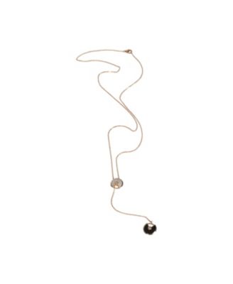  Amulette de Cartier Lariat 18k Rose Gold Necklace