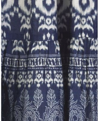  Jenni Tiered Belted Smock Waist Skirt