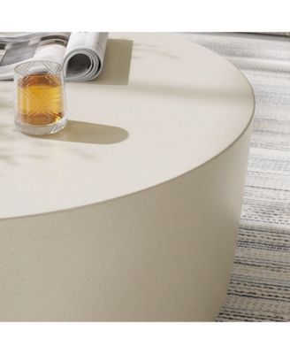 Brion Round Indoor - Outdoor Patio Concrete Coffee Table