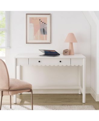 Emmeline 1-Drawer Scallop Writing Desk