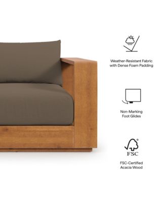 Tahoe Outdoor Patio Acacia Wood Chair