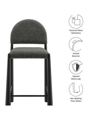 Hayley Upholstered Fabric Counter Stool