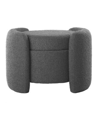 Nebula Boucle Upholstered Ottoman