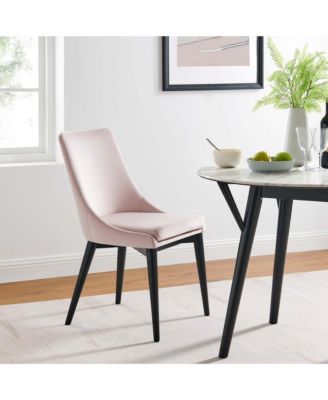  Viscount Accent Performance Velvet Dining Chairs, Set of 2