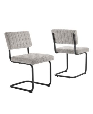 Parity Boucle Dining Side Chairs, Set of 2