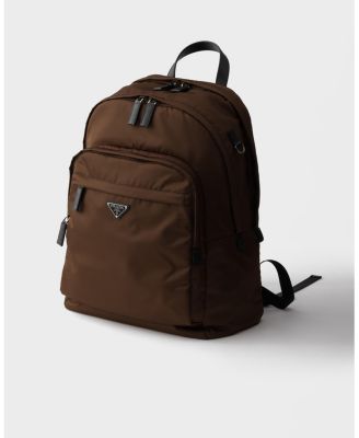  Re-Nylon and Saffiano Leather Backpack