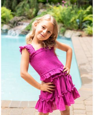  Girls' Zoe Smocked Tiered Dress - Little Kid, Big Kid