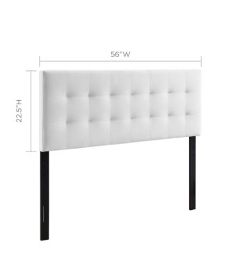 Lily Biscuit Tufted Performance Velvet Headboard, Full
