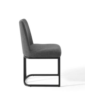  Amplify Sled Base Upholstered Fabric Dining Side Chair