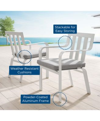  Baxley Outdoor Patio Aluminum Armchair, Set of 2