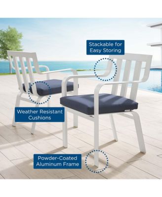  Baxley Outdoor Patio Aluminum Armchair, Set of 2