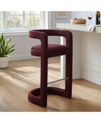  Winslow Performance Velvet Bar Stool