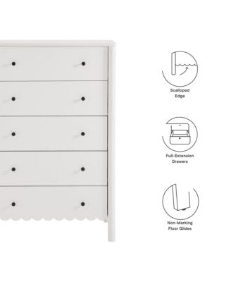 Emmeline Scalloped 5-Drawer Chest