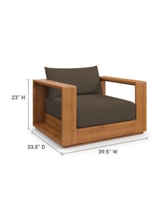 Tahoe Outdoor Patio Powder-Coated Aluminum Armchair, Set of 2