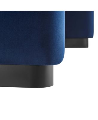 Koda Performance Velvet Waterfall Ottoman