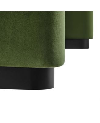 Koda Performance Velvet Waterfall Ottoman