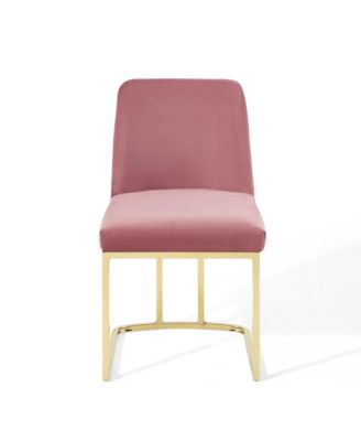 Amplify Sled Base Performance Velvet Dining Chairs, Set of 2