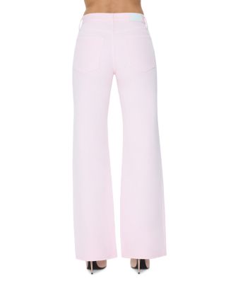Larsen High Rise Relaxed Flare Jeans in Blush