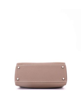 Kelly 28 Handbag Grey Togo with Palladium Hardware