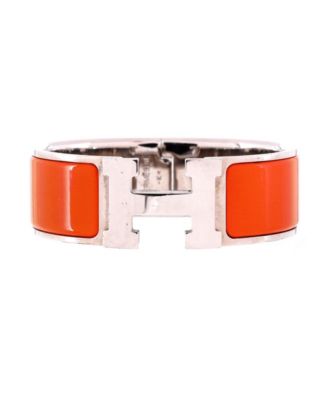 Wide Clic H Bracelet Enamel