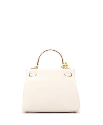 Kelly 25 Handbag Light Togo with Gold Hardware