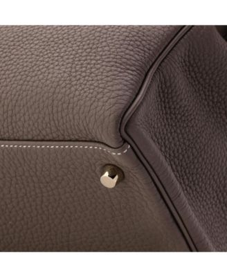 Kelly 35 Handbag Grey Togo with Gold Hardware