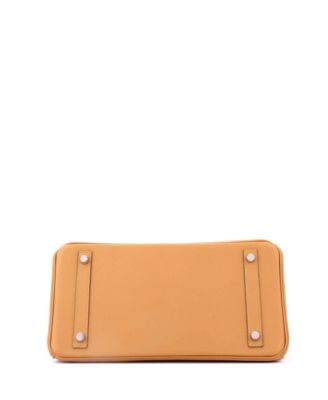 Birkin 30 Handbag Brown Epsom with Palladium Hardware