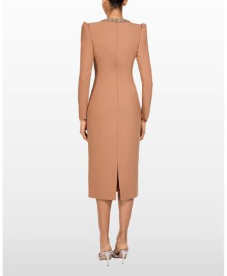 Cora Long-sleeve Midi Dress