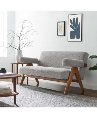 Lyra Boucle Fabric Loveseat