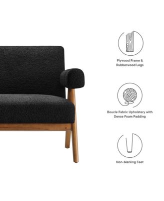 Lyra Boucle Fabric Loveseat