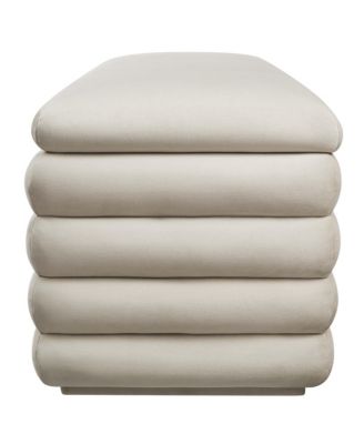 Mezzo Upholstered Performance Velvet Storage Bench