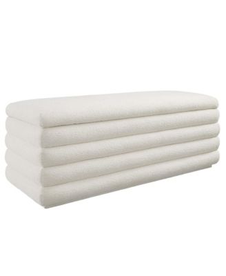 Mezzo Boucle Upholstered Storage Bench