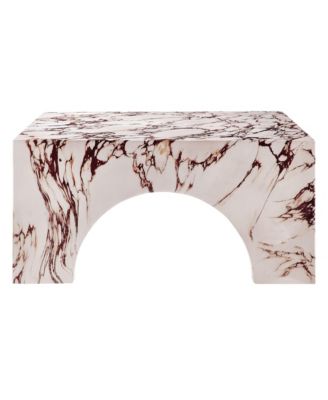Valen Indoor - Outdoor Patio Arched Concrete Coffee Table