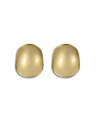 Conya Concave Large Stud Earrings