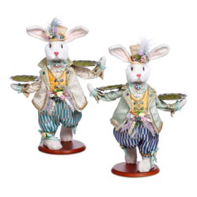 Server Rabbit Figures, Set of 2