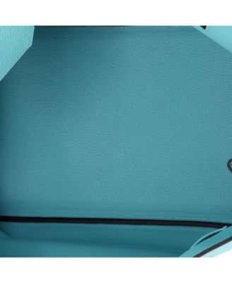 Birkin 35 Handbag Blue Epsom with Gold Hardware