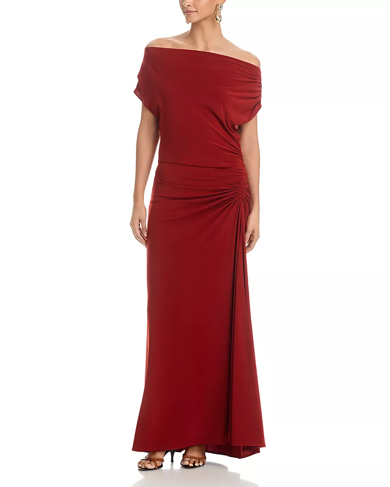 Aqua Ruched Dress - Exclusive