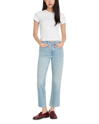 Good Icon High Rise Straight Ankle Jeans in Indigo1137