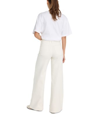 Good Waist High Rise Palazzo Jeans in White