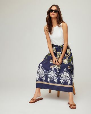 Seline Contrast Midi Dress