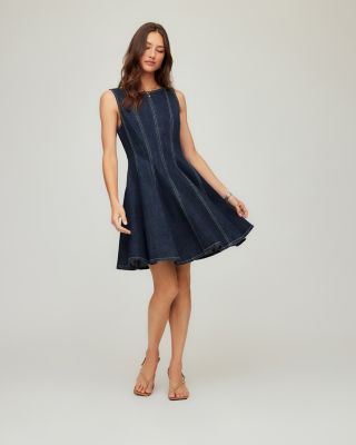 Darla Contrast Stitch Denim Dress