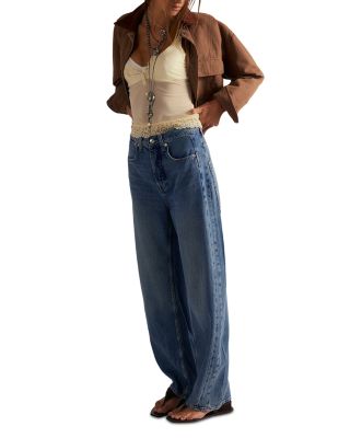 Truro High Rise Baggy Puddle Jeans in Water Stone