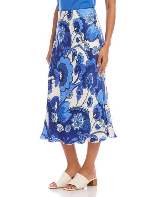 Bias Cut Midi Skirt