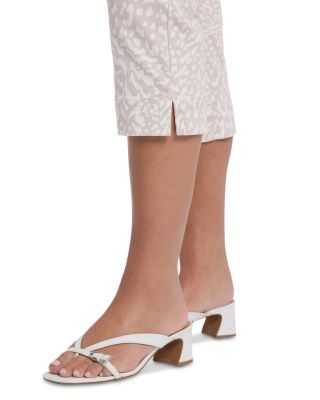 Marilyn High Rise Straight Crop Jeans in Snow Leopard