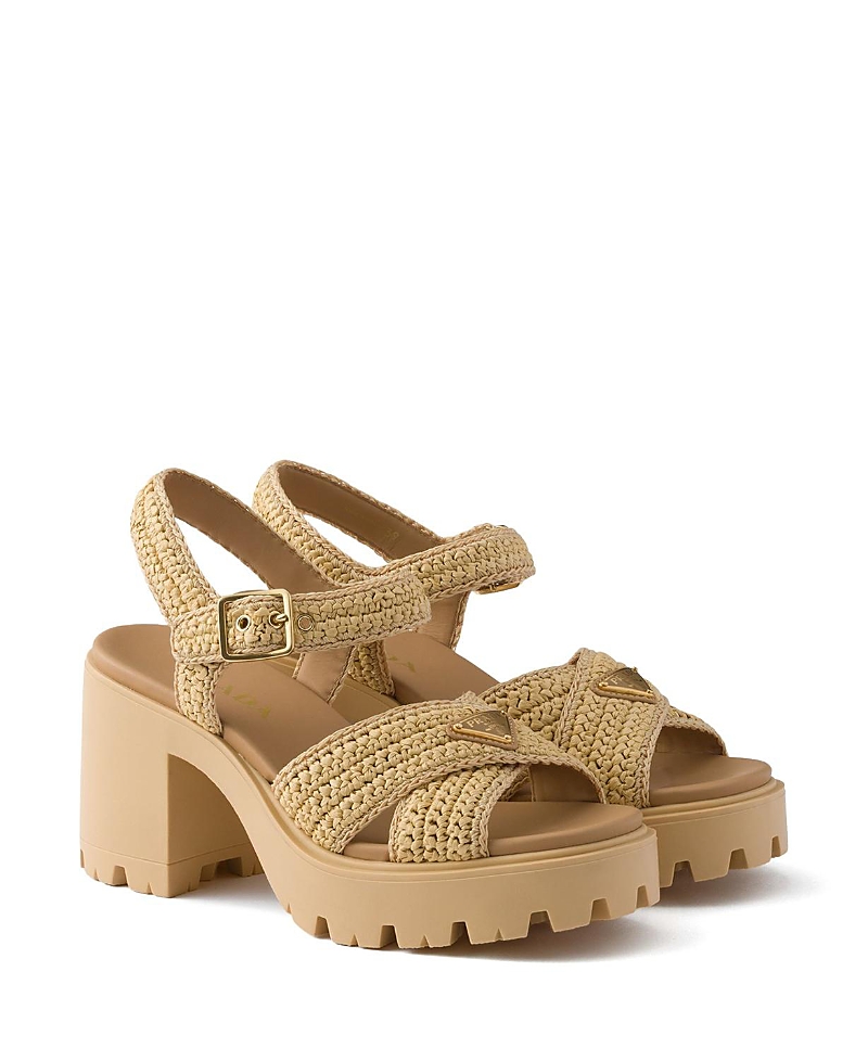 Prada Women's Crochet Sandals