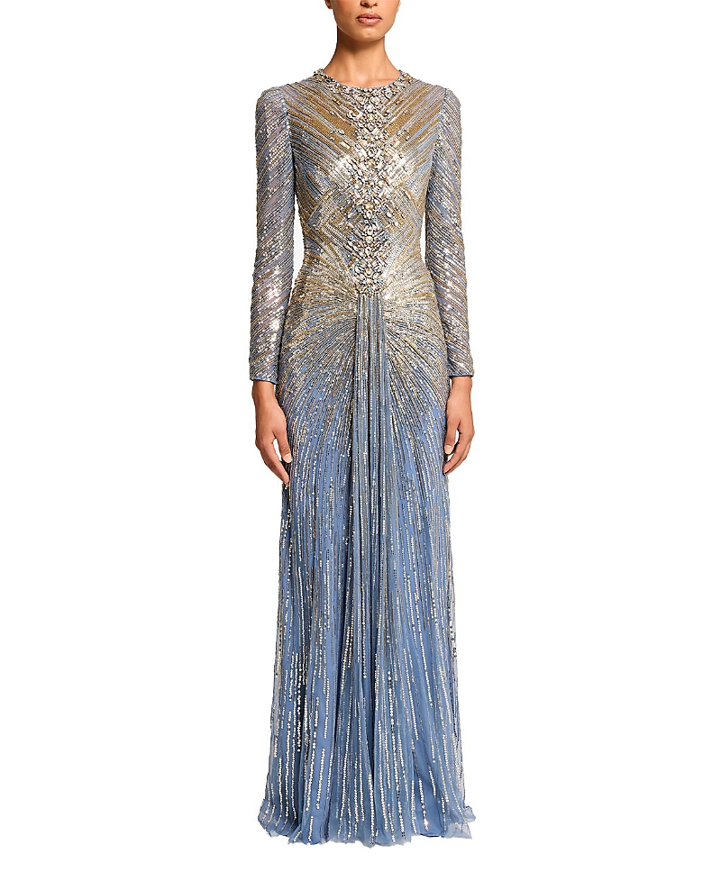 Jenny Packham Wiona Sequin-Embellished Gown