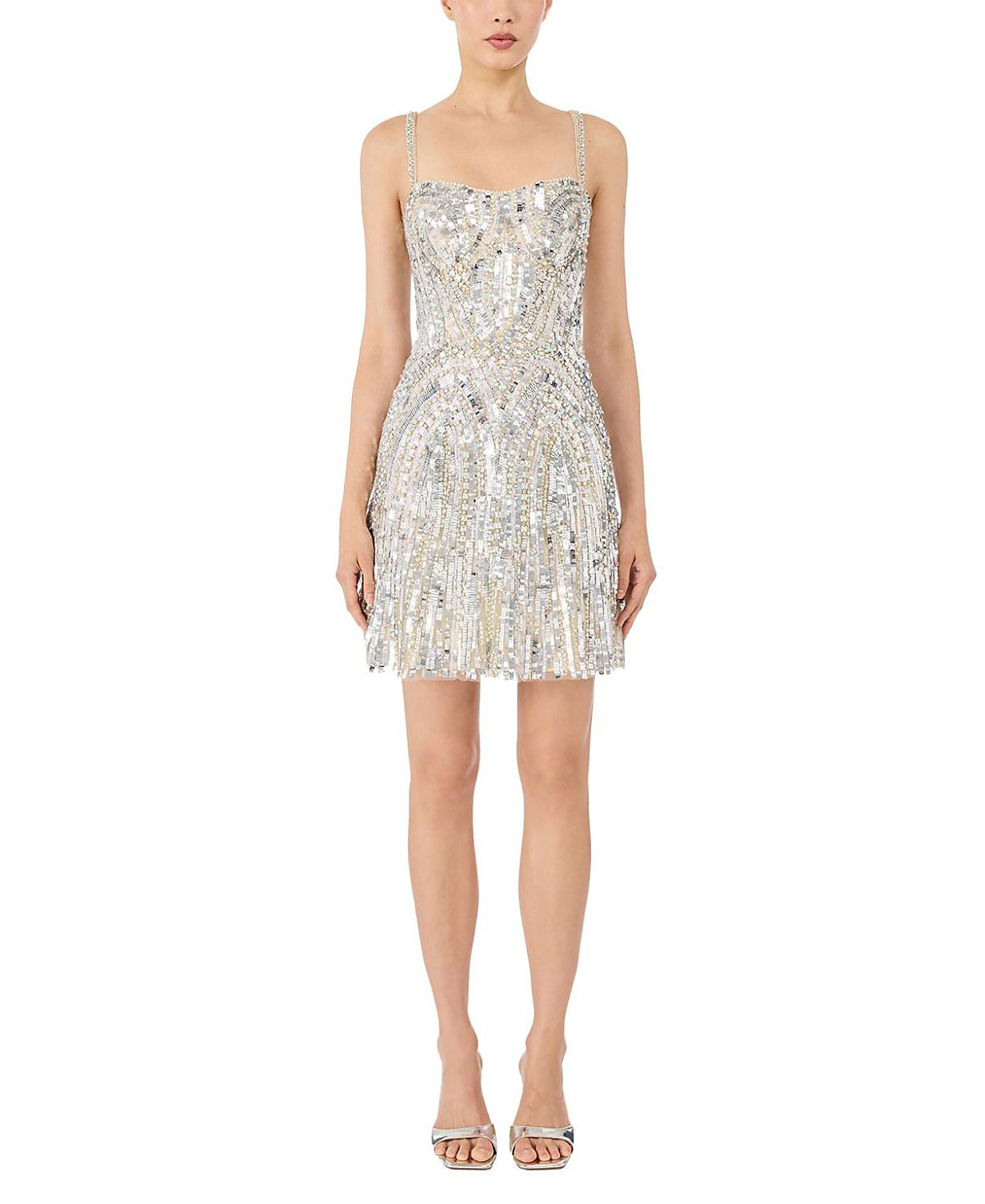 Jenny Packham Rebecca Sequin-Embelished Mini Dress