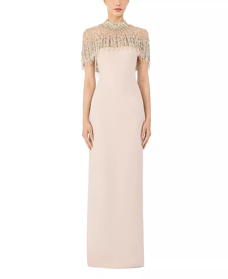 Jenny Packham Livia Beaded-Embellishment Maxi Dress