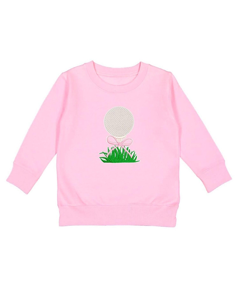 Sweet Wink Girls' Golf Tee Bow Patch Sweatshirt - Big Kid