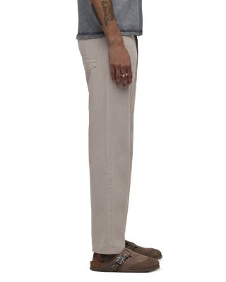 Relaxed Fit Five Pocket Jeans in Natural Moss